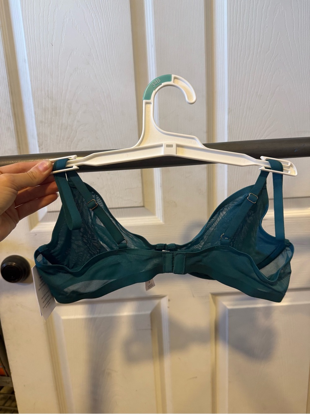 Auden Teal Sheer Underwire Bra - Picture 2 of 3